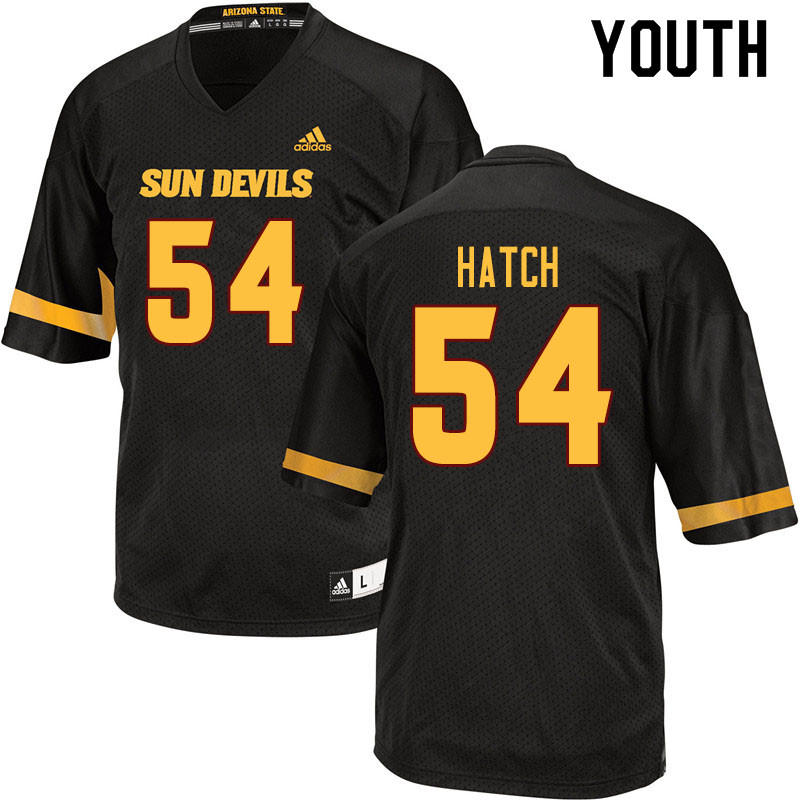 Youth #54 Case Hatch Arizona State Sun Devils College Football Jerseys Sale-Black - Click Image to Close